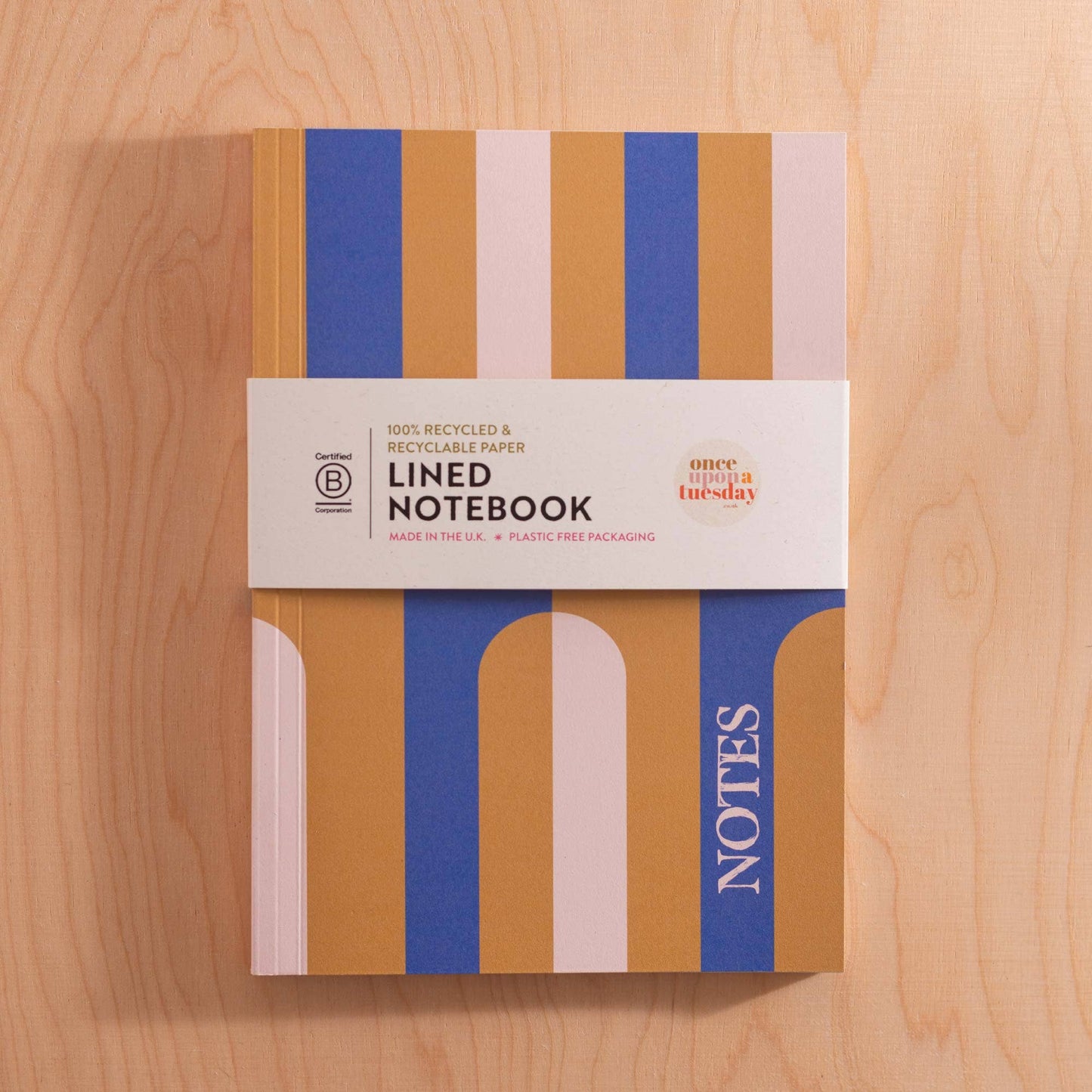 A5 Lay Flat Notebook Sustainable Made Chartreuse Arches