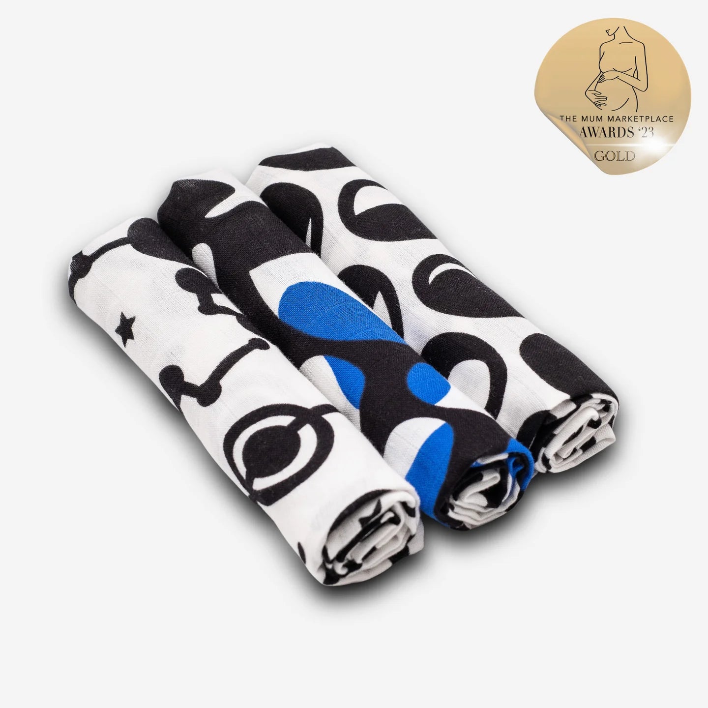 Etta Loves Sky Print Muslin 3-Pack