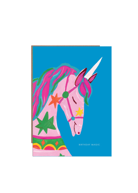 Unicorn Magic Birthday Card by Hutch Cassidy