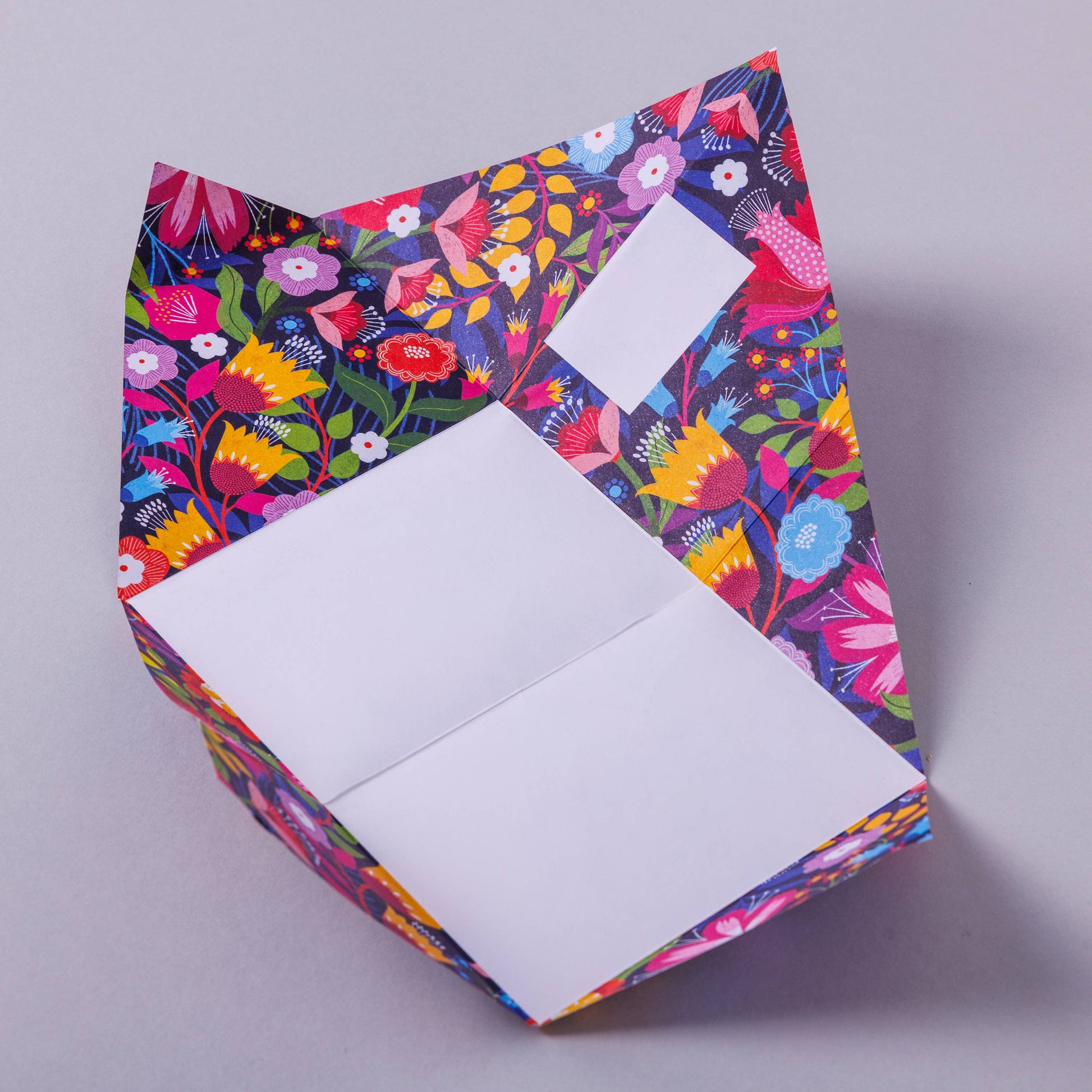 Eco-friendly floral stationery set