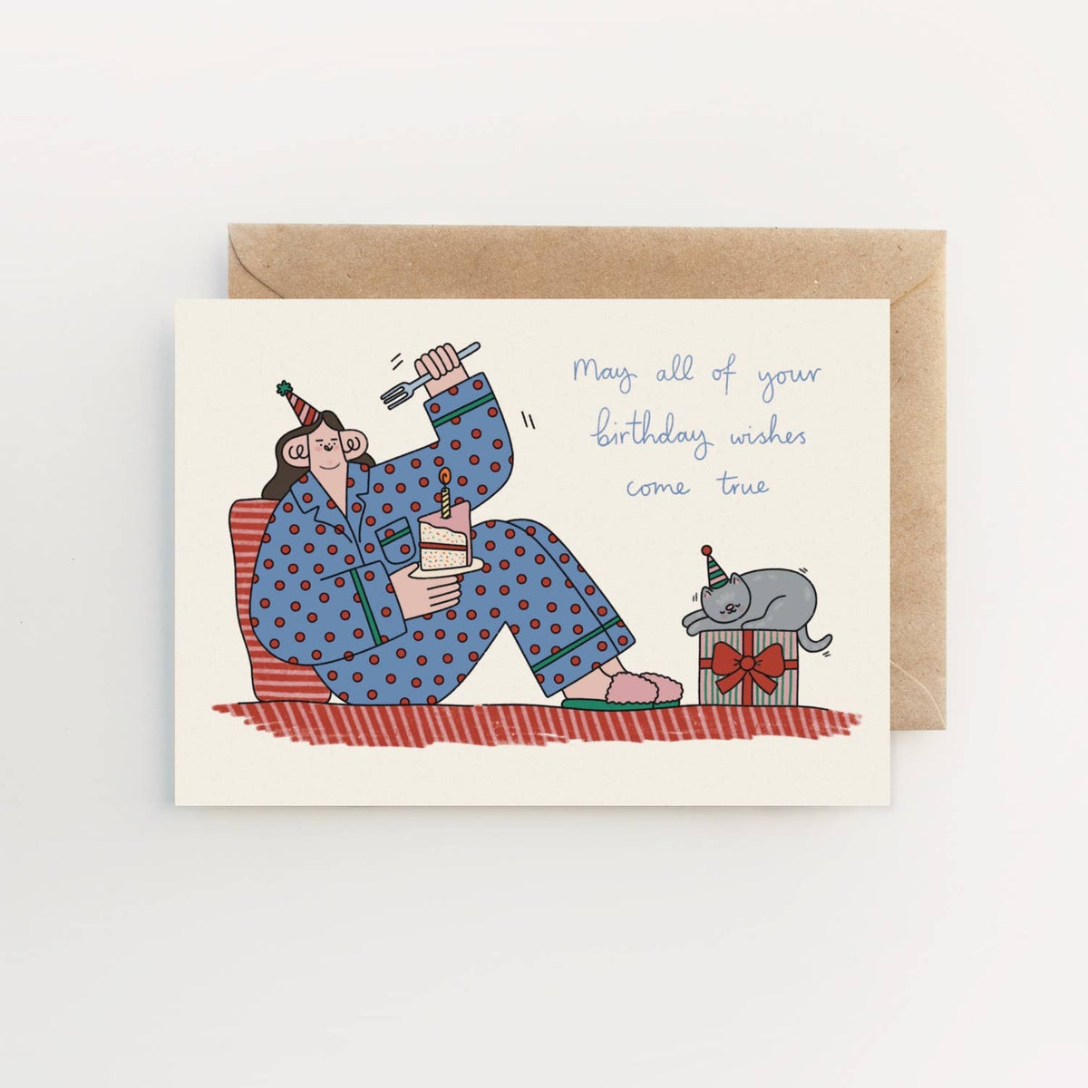 May All Of Your Birthday Wishes Come True eco-friendly greetings card by Hollie Fuller