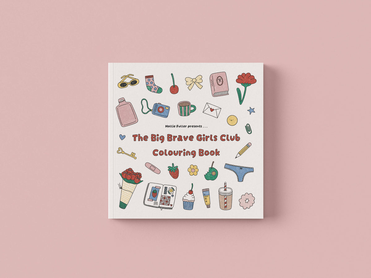 The Big Brave Girls Club Colouring Book front cover