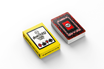 Monsters! Playing Card Deck in colourful tuckbox