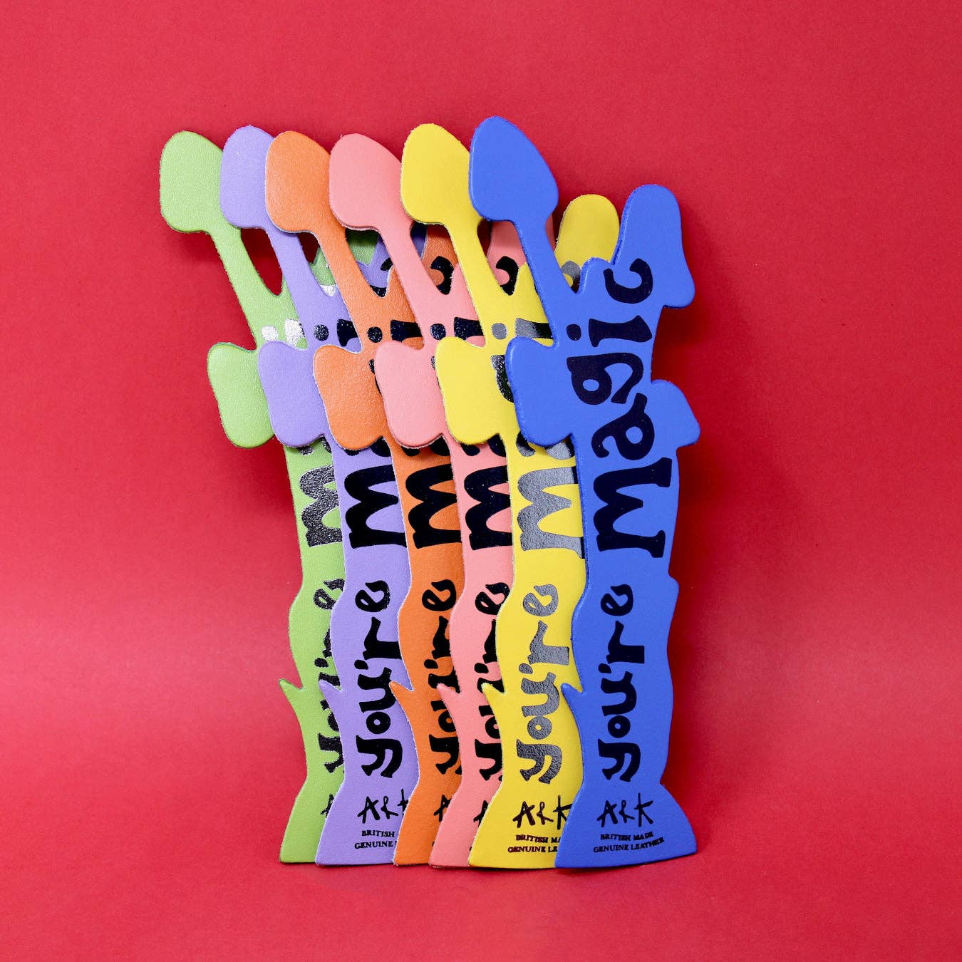 Sustainable leather bookmark for book lovers