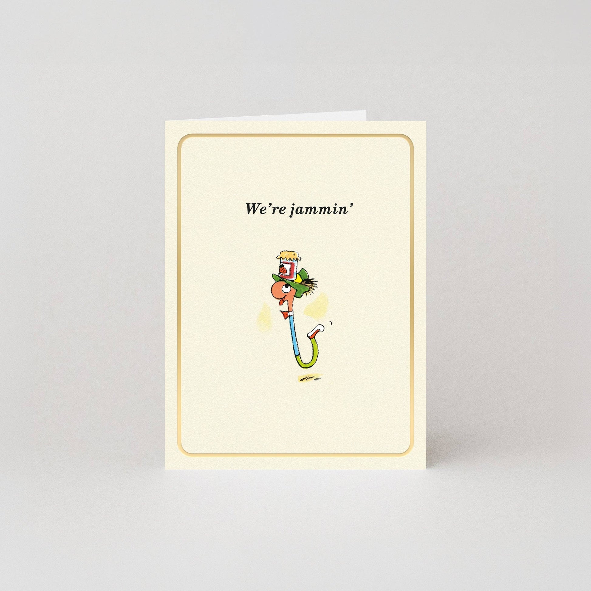 Richard Scarry We're Jammin' Gold Foil Mini Greeting Card