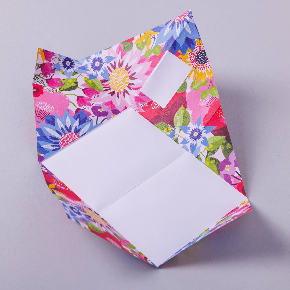 Handwritten botanical letter folded