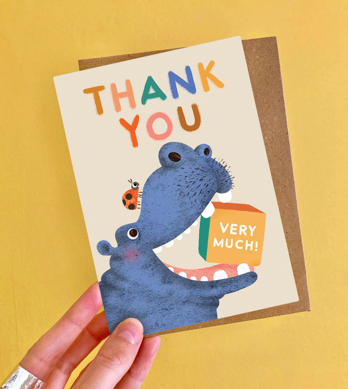 Turtle and sea lion thank you card designs