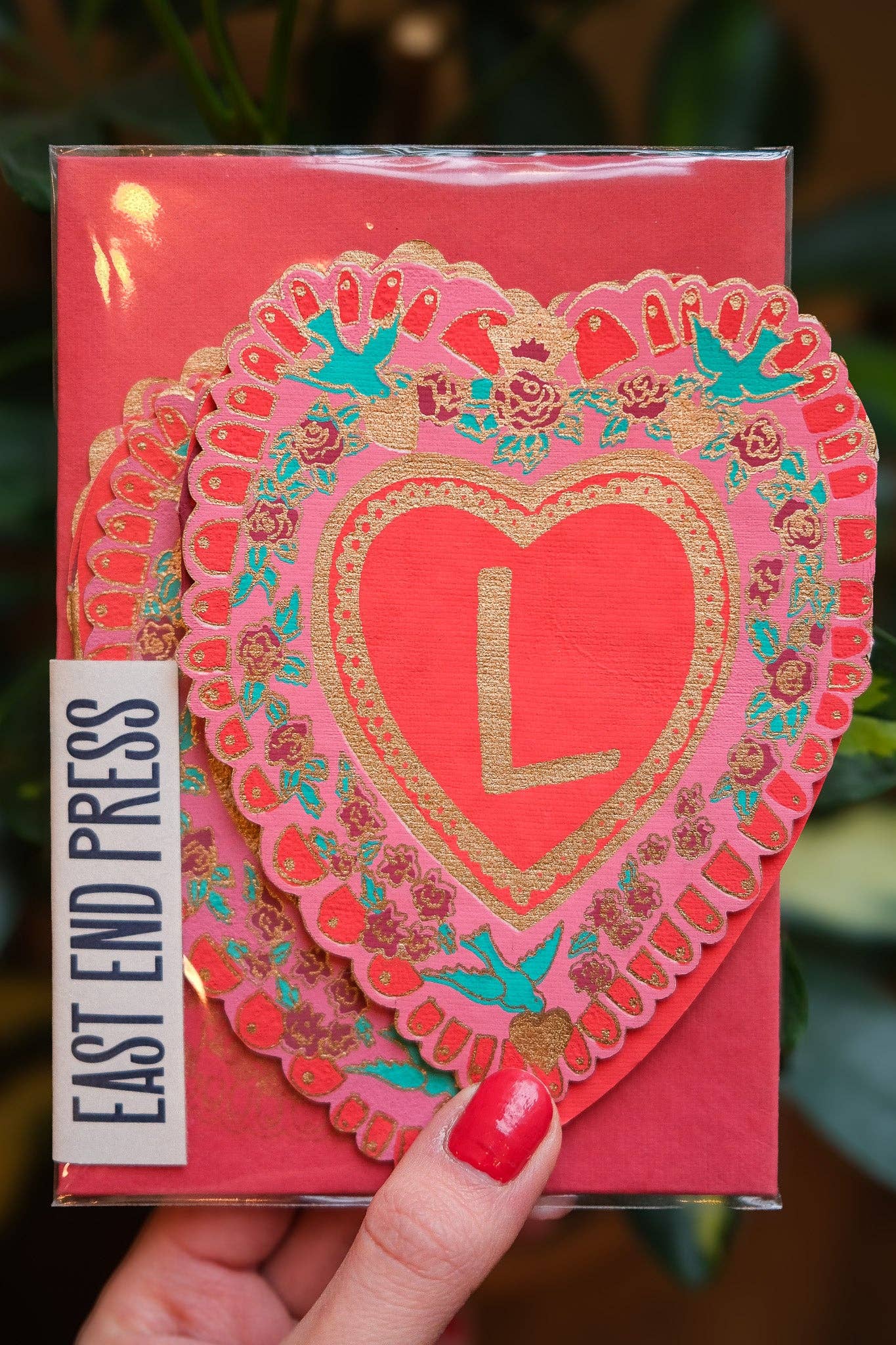 C5 size Love concertina card dimensions