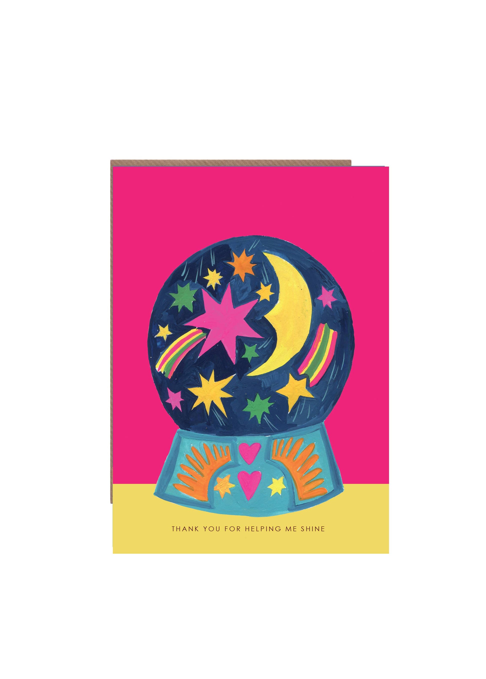Globe Universe Thank You Teacher Greetings Card by Hutch Cassidy