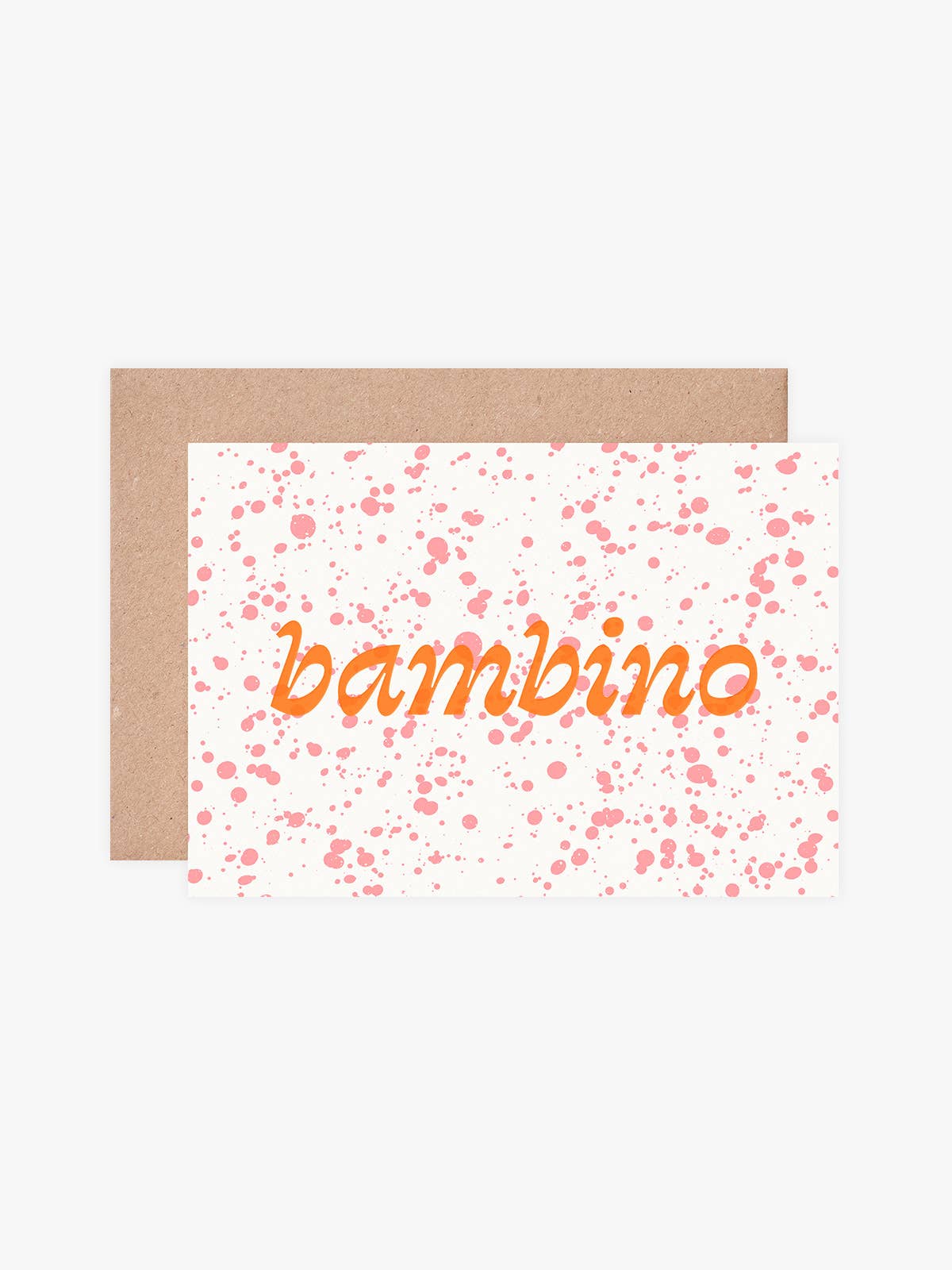 Close-up of hot foil stamping on recycled card