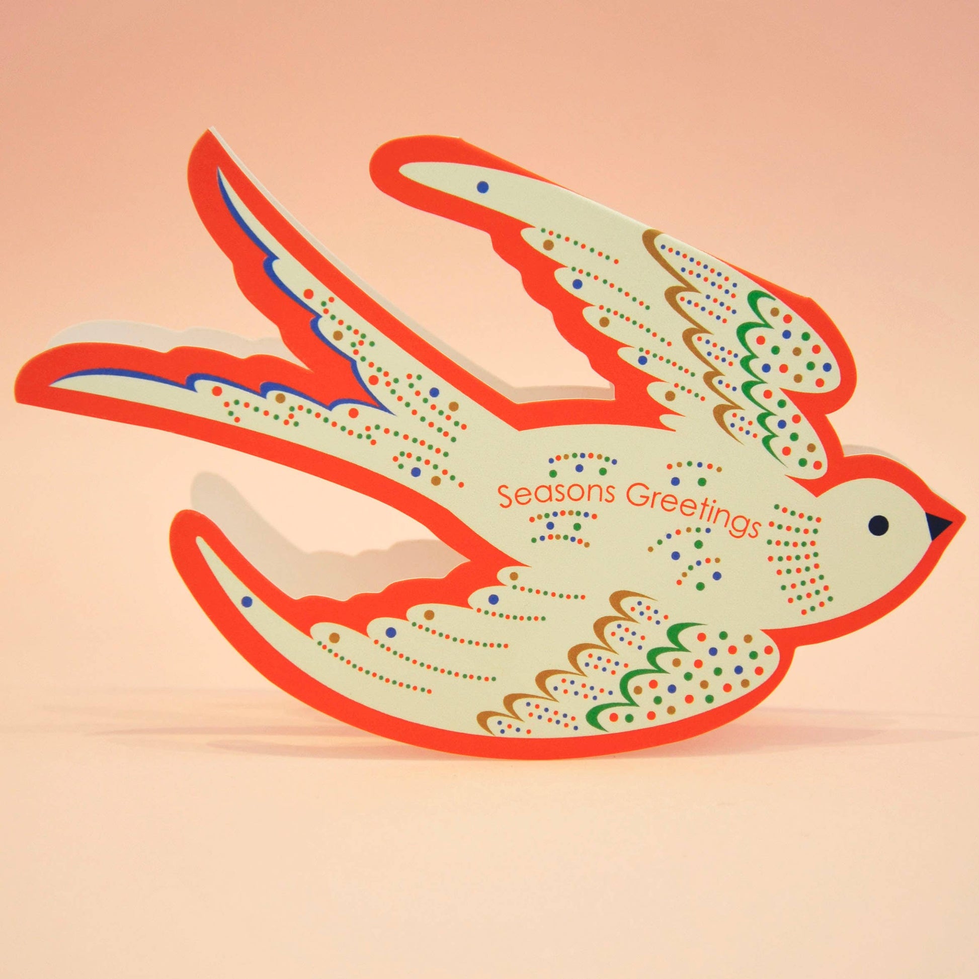 Sustainable UK Printed Rocking Bird Card, 350gsm quality