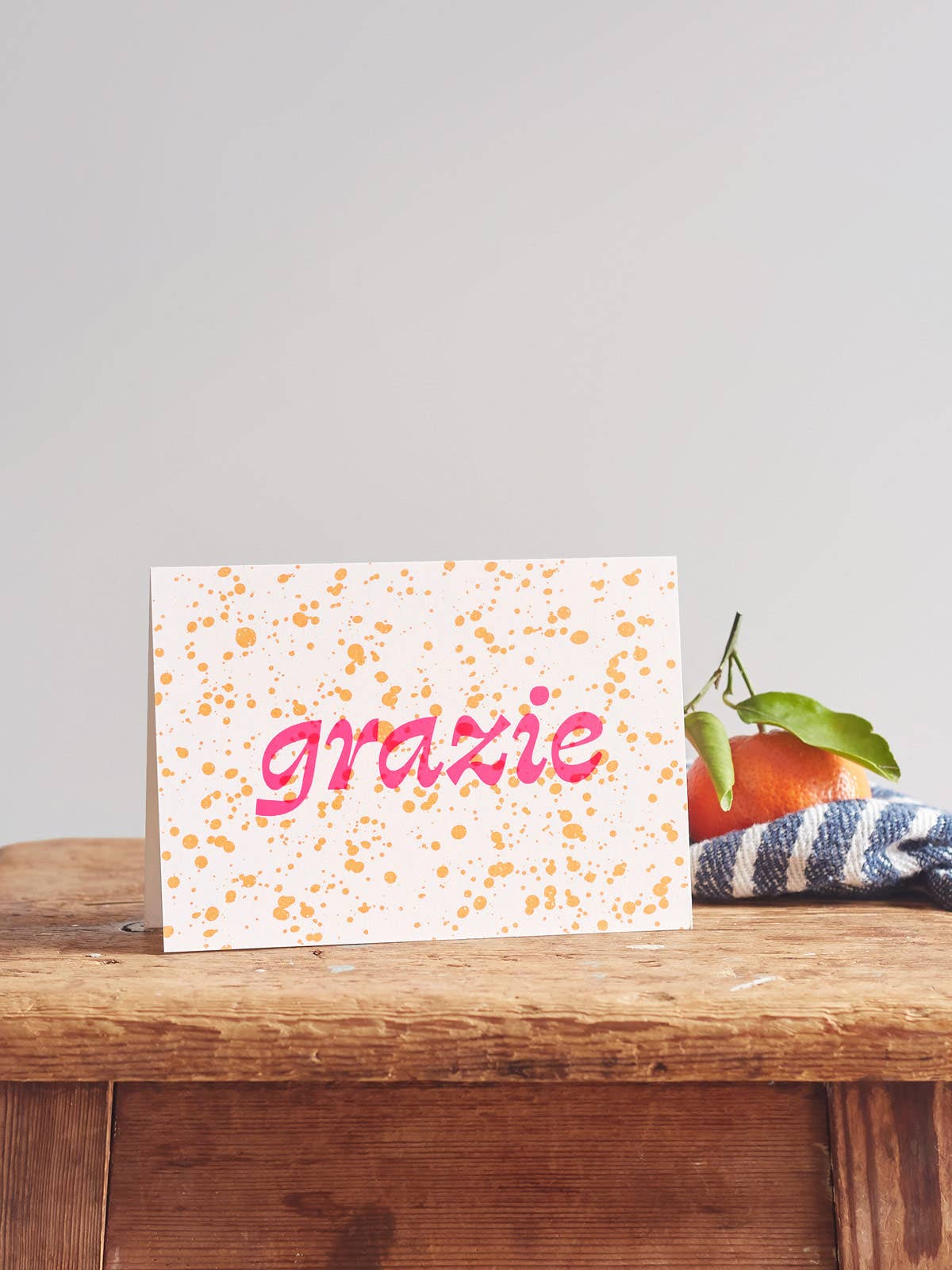Grazie Pink Hot Foil Thank You Card