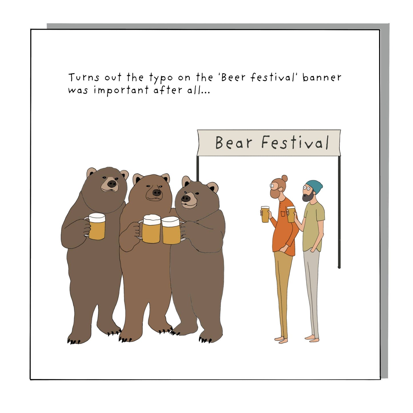 Bear Festival Eco-Friendly Greeting Card