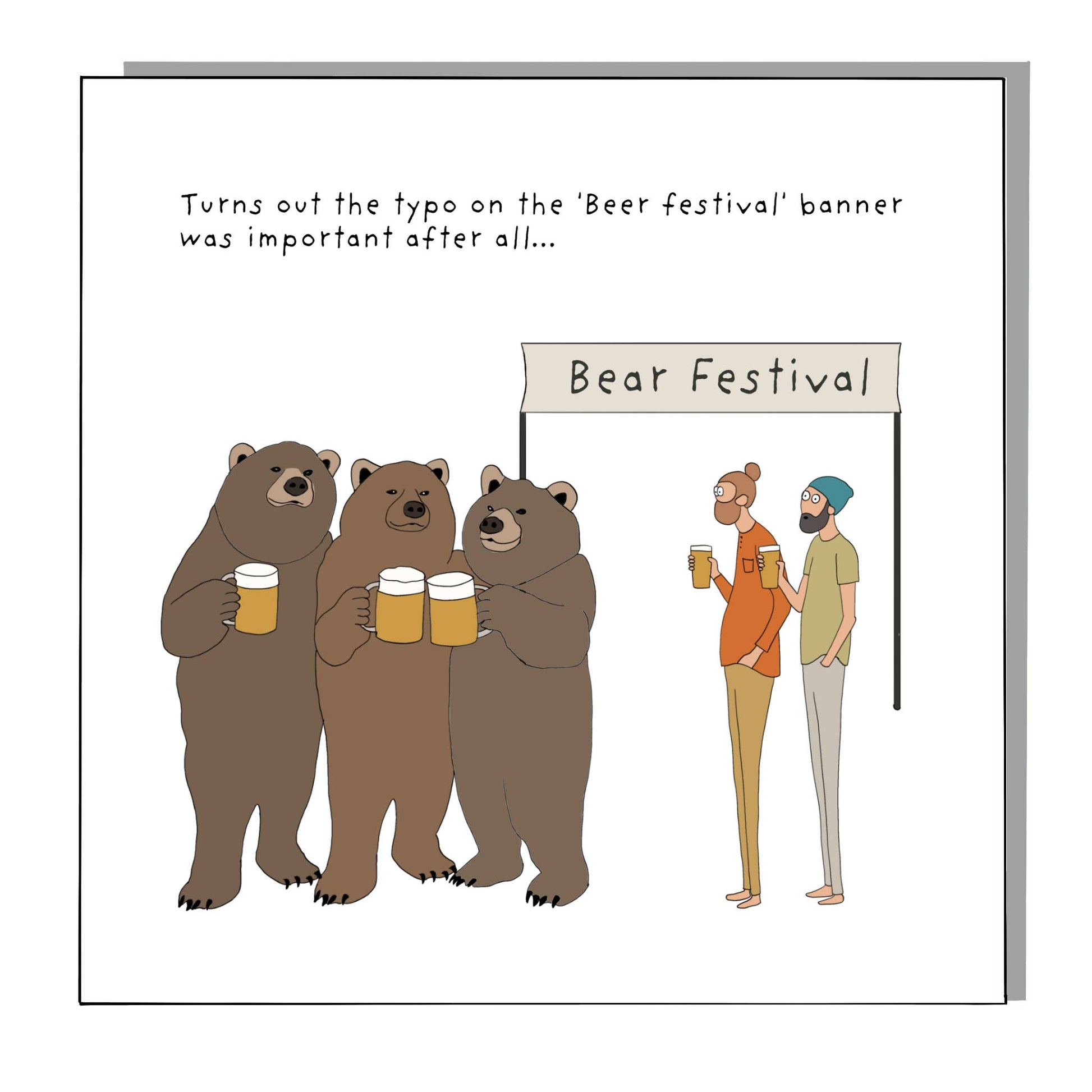 Bear Festival Eco-Friendly Greeting Card