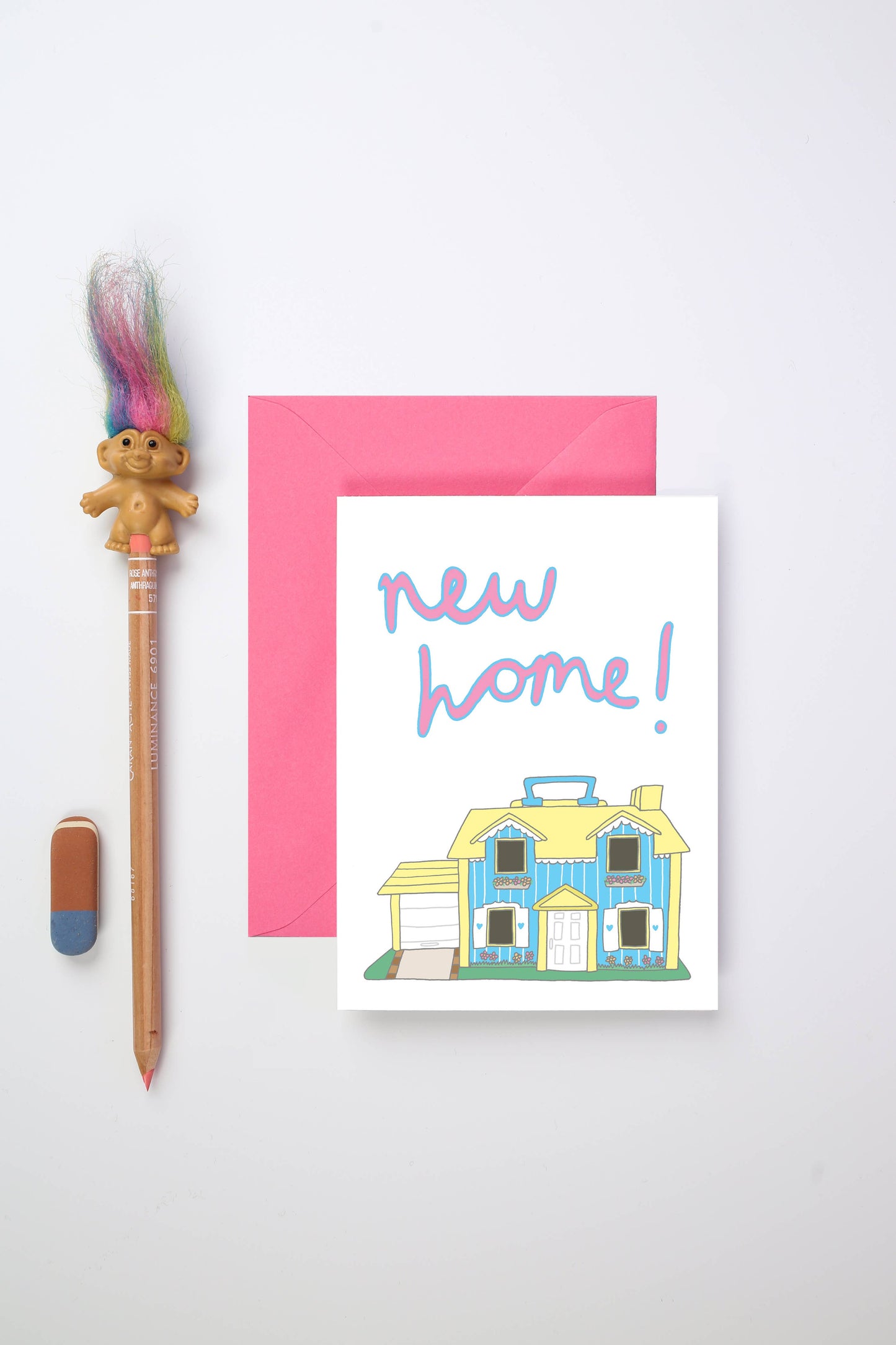 Toy Dollhouse Housewarming Card