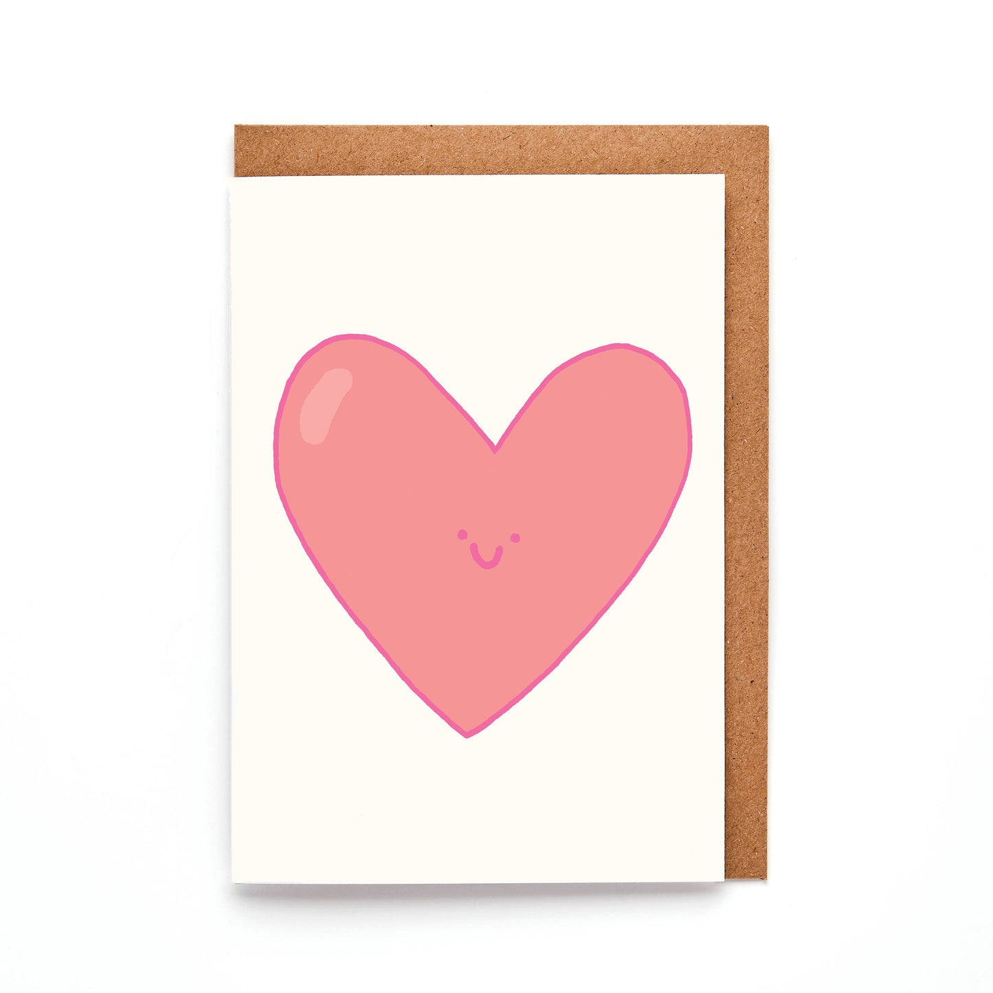 A7 Mini Heart Card with Kraft envelope