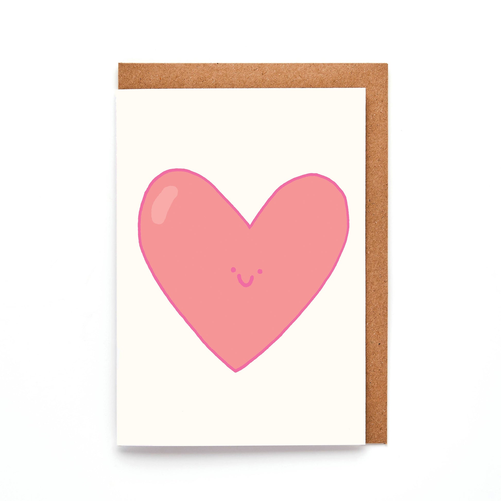 A7 Mini Heart Card with Kraft envelope