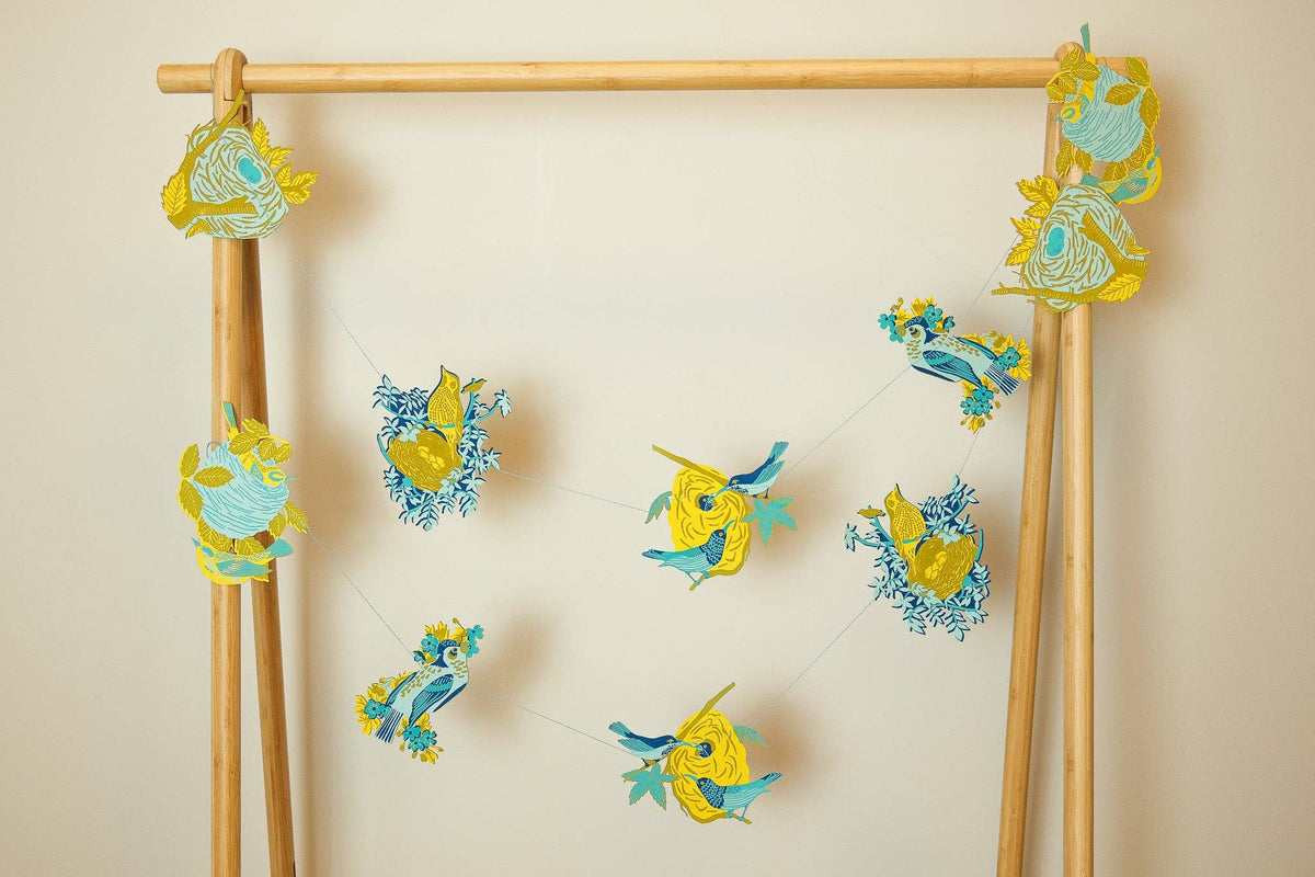 Close up of Jaipur artisan crafted paper shapes