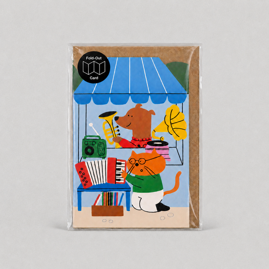 Eco-friendly Gardening Allotment concertina card front cover