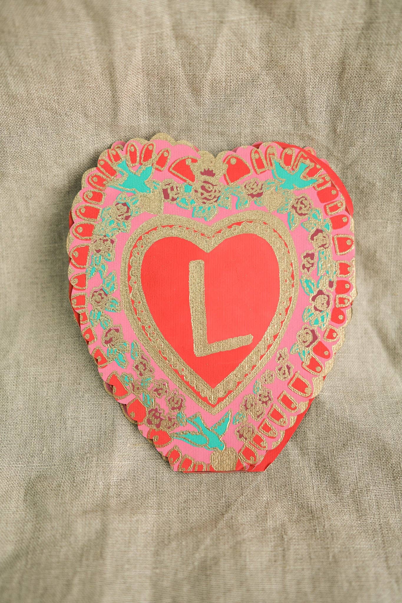 C6 size Love concertina card dimensions