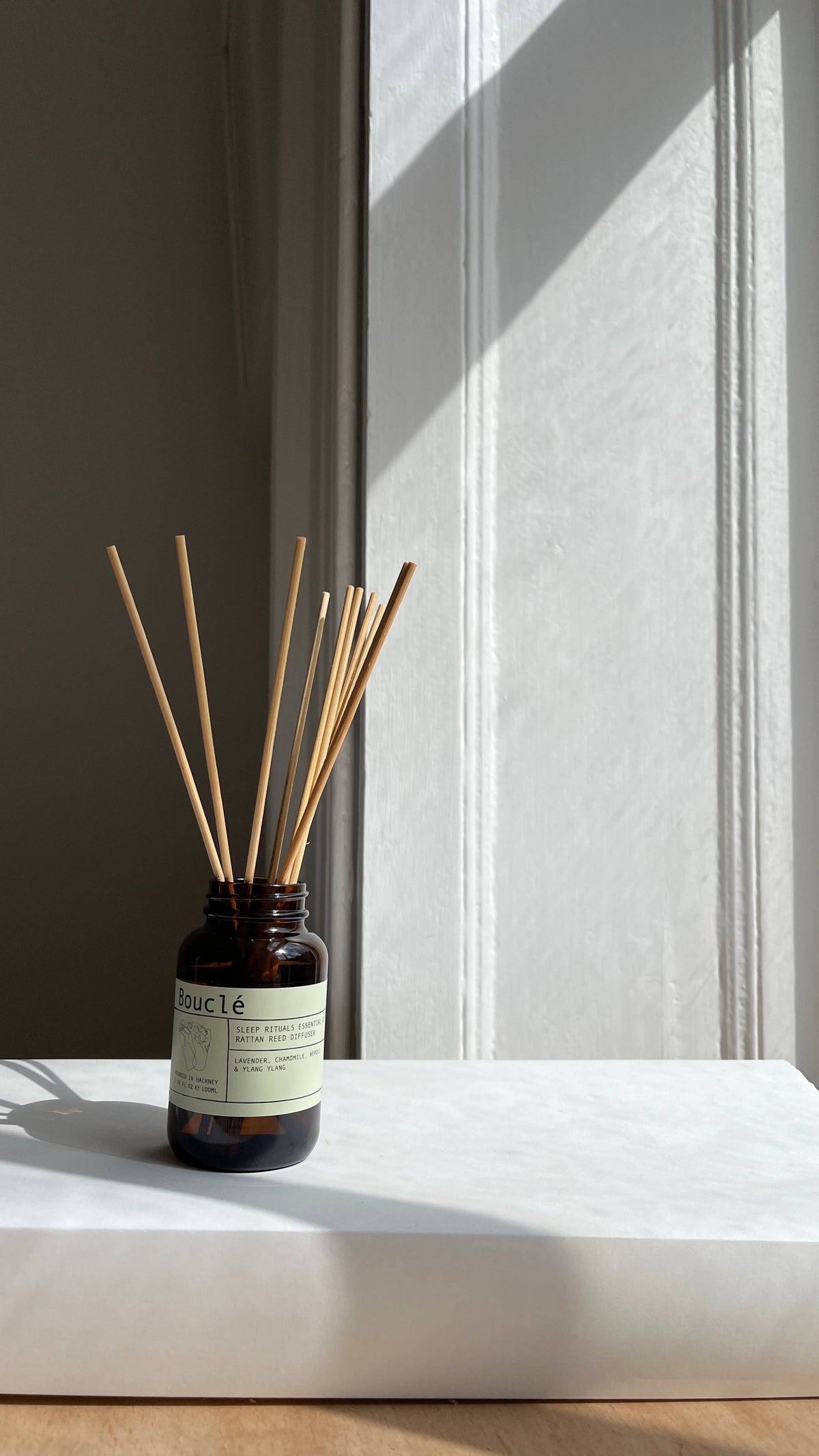 Natural lavender and neroli essential oil diffuser bottle
