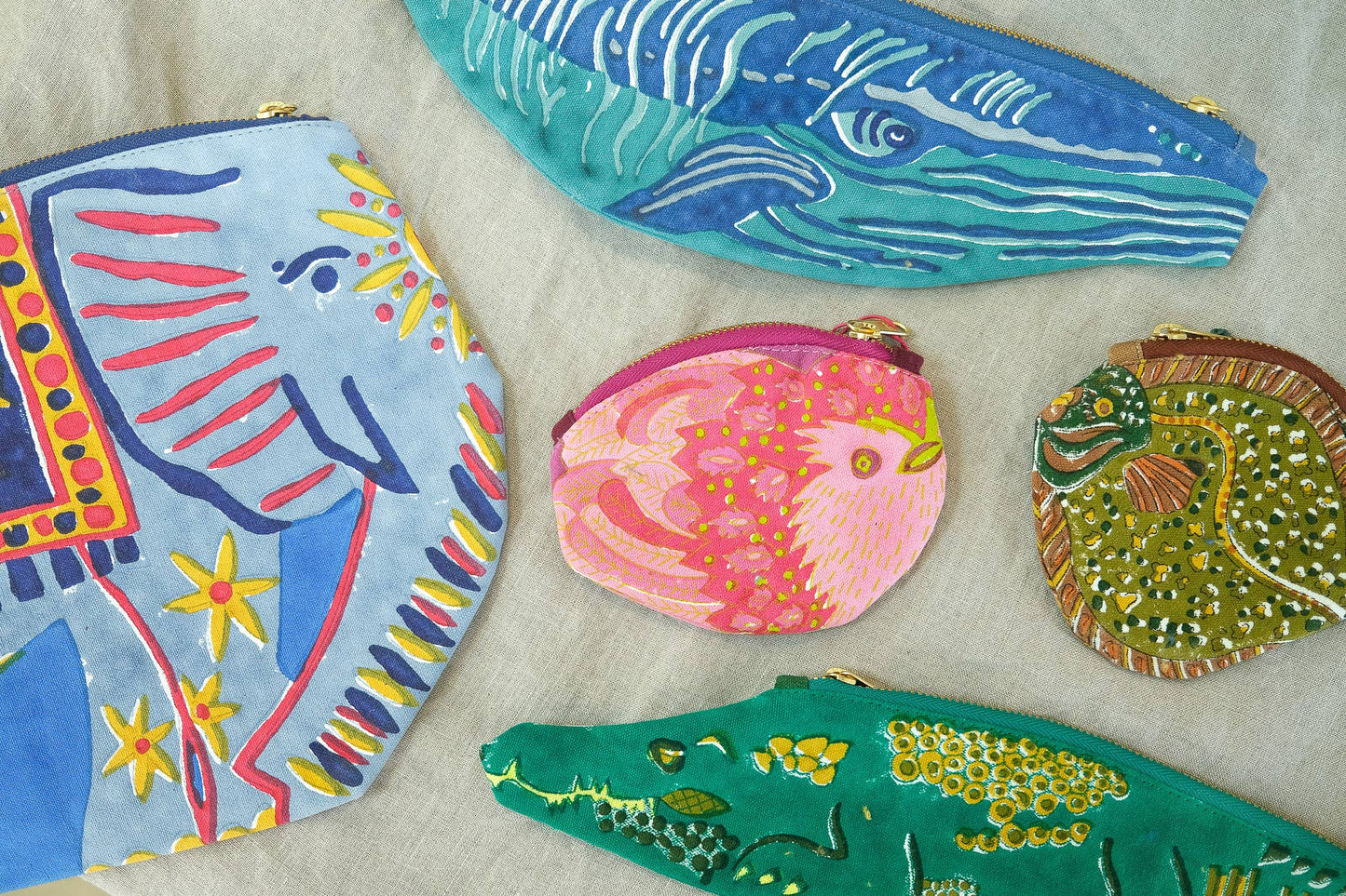 Elephant Fabric Case