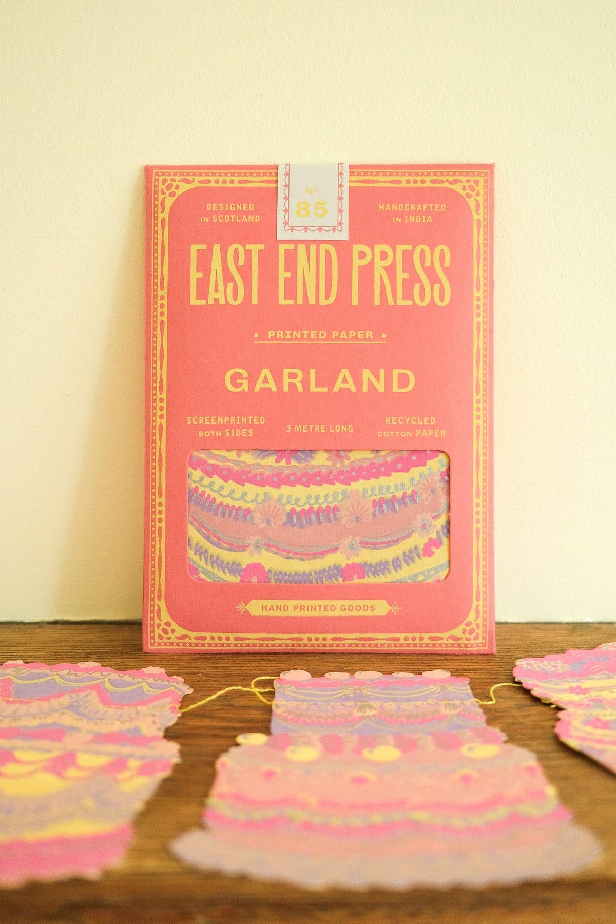 Handmade Celebration Cakes sewn paper party garland