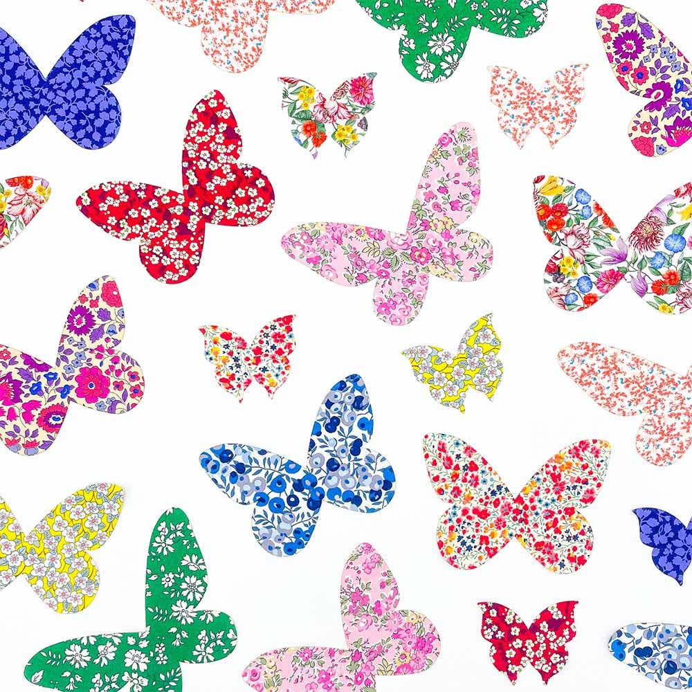 Pre-Cut Liberty Tana Lawn® Fabric Butterflies | Craft Kits