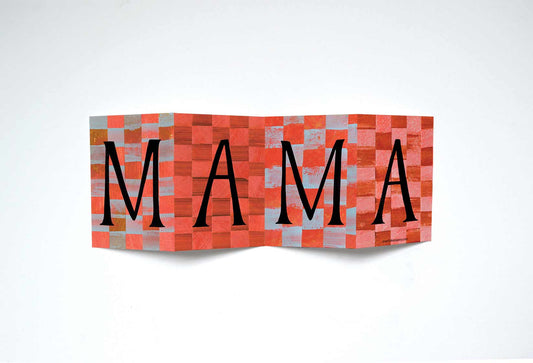 Mama Concertina Greeting Card, eco-friendly, UK made