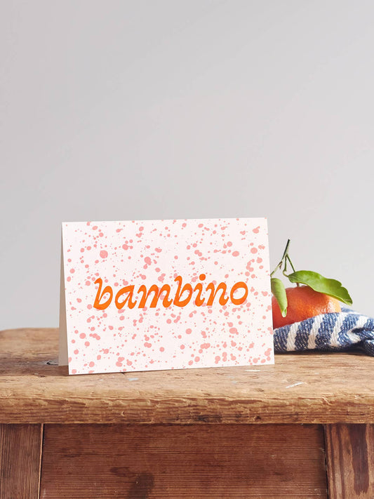 Bambino Hot Foil New Baby Card