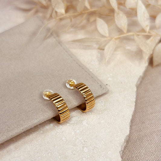 Stella 18k gold plated Hoop Earrings