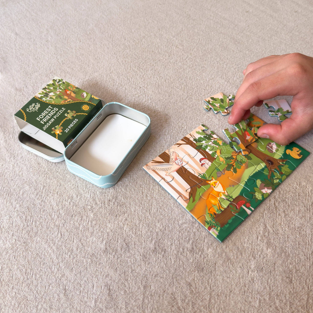 Sustainable screen-free toy Forest Friends puzzle