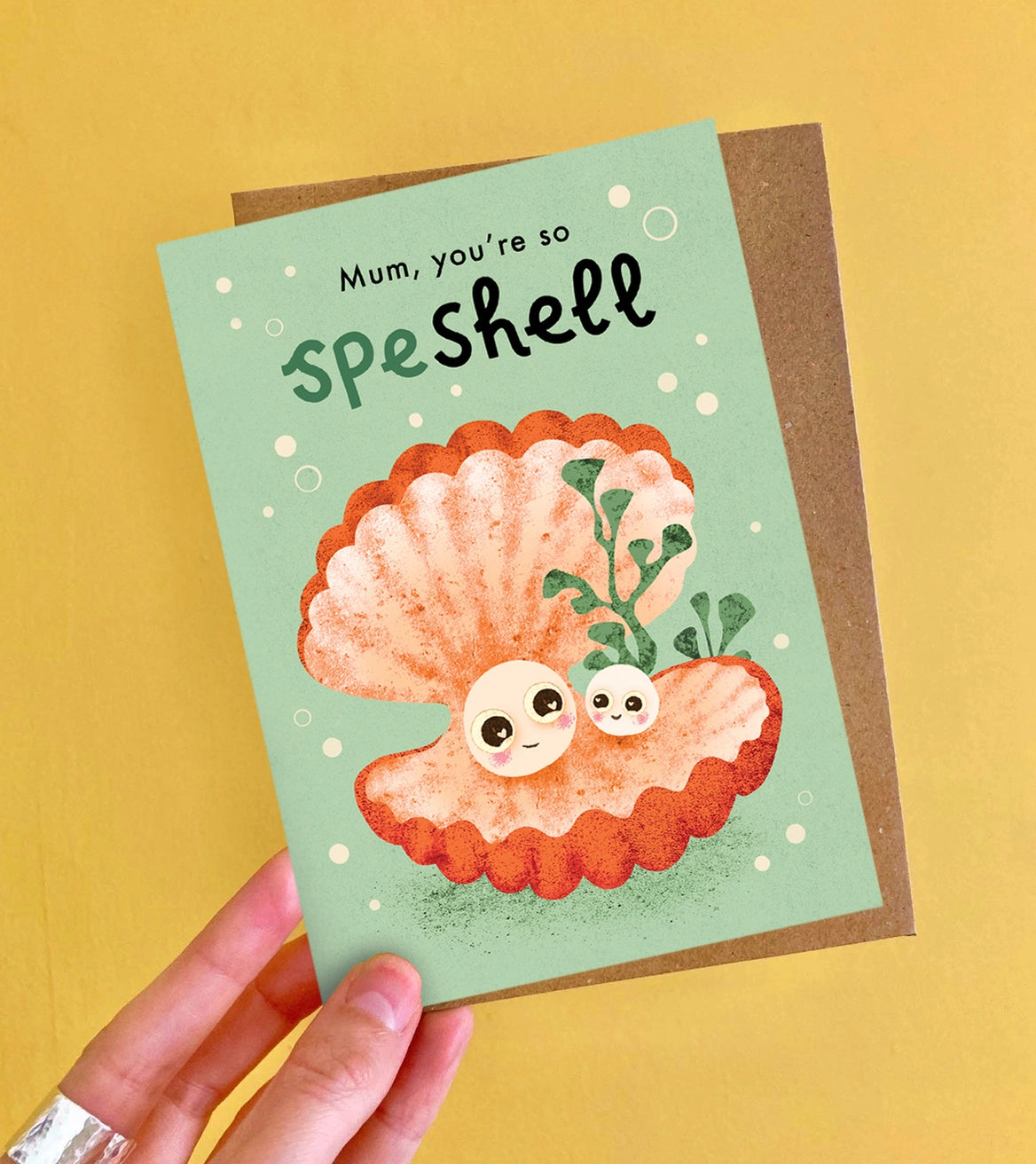 Spe-Shell Mother's Day Card | Funny Shell Mum Greeting Card