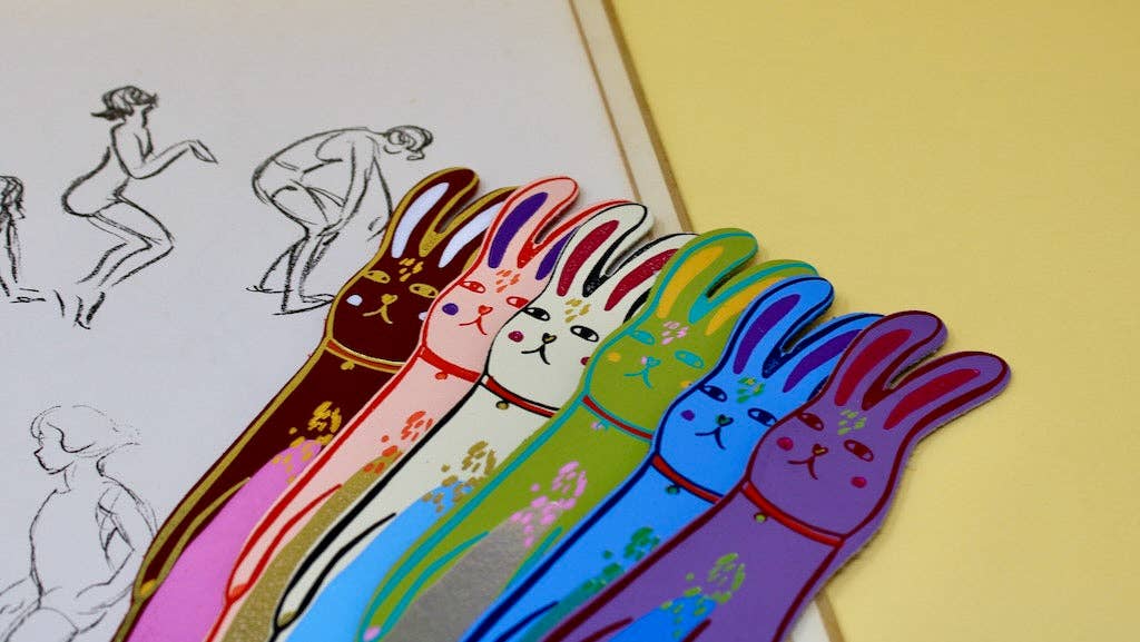 No Bunny Like You foil embossed genuine leather bookmark