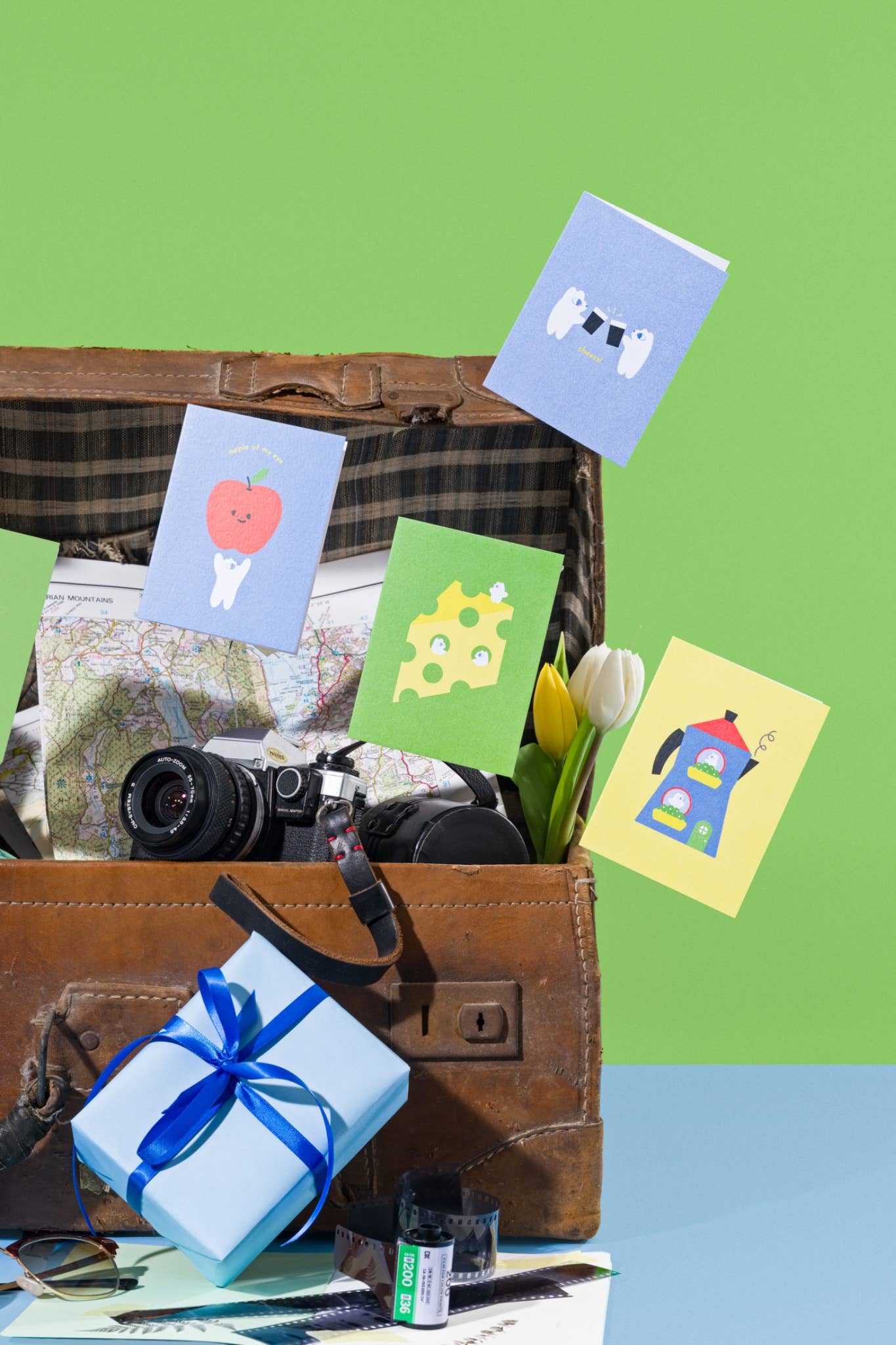 Close up of sustainably sourced matte card details