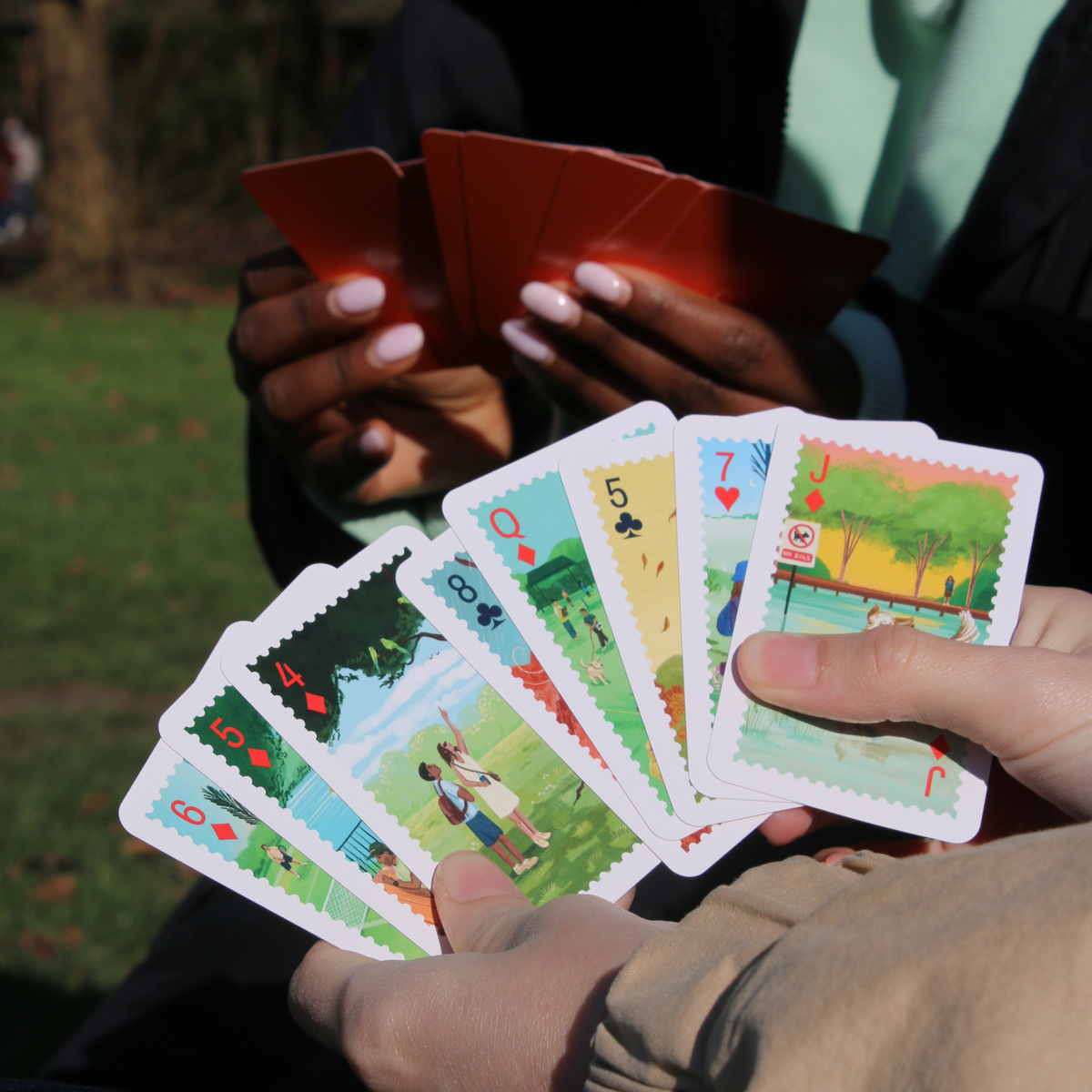 Parks of London card deck packaging