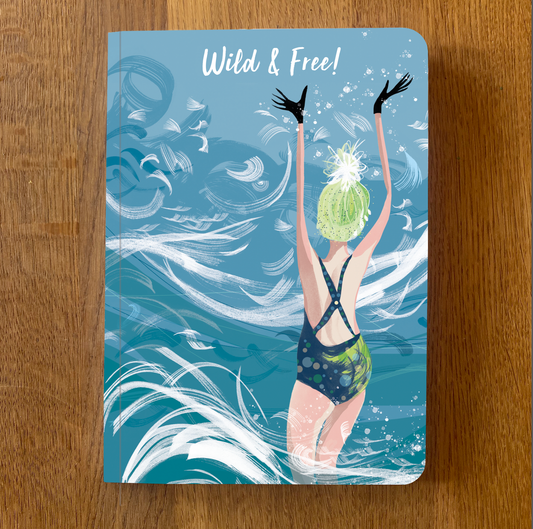 Wild and Free Notes A5 illustrated softcover notebook cover