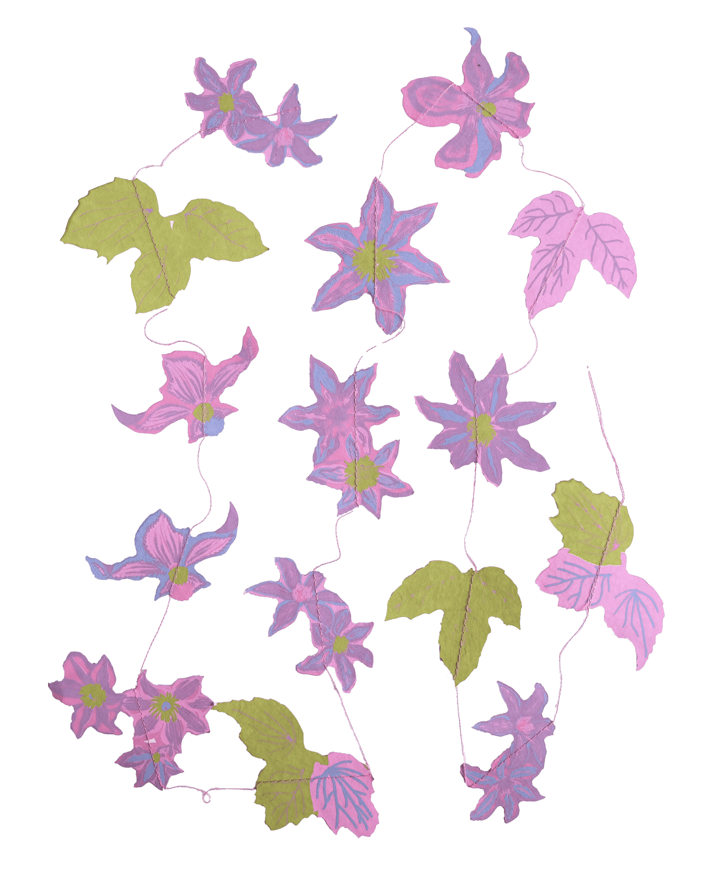 Clematis Vertical Wall Hanging