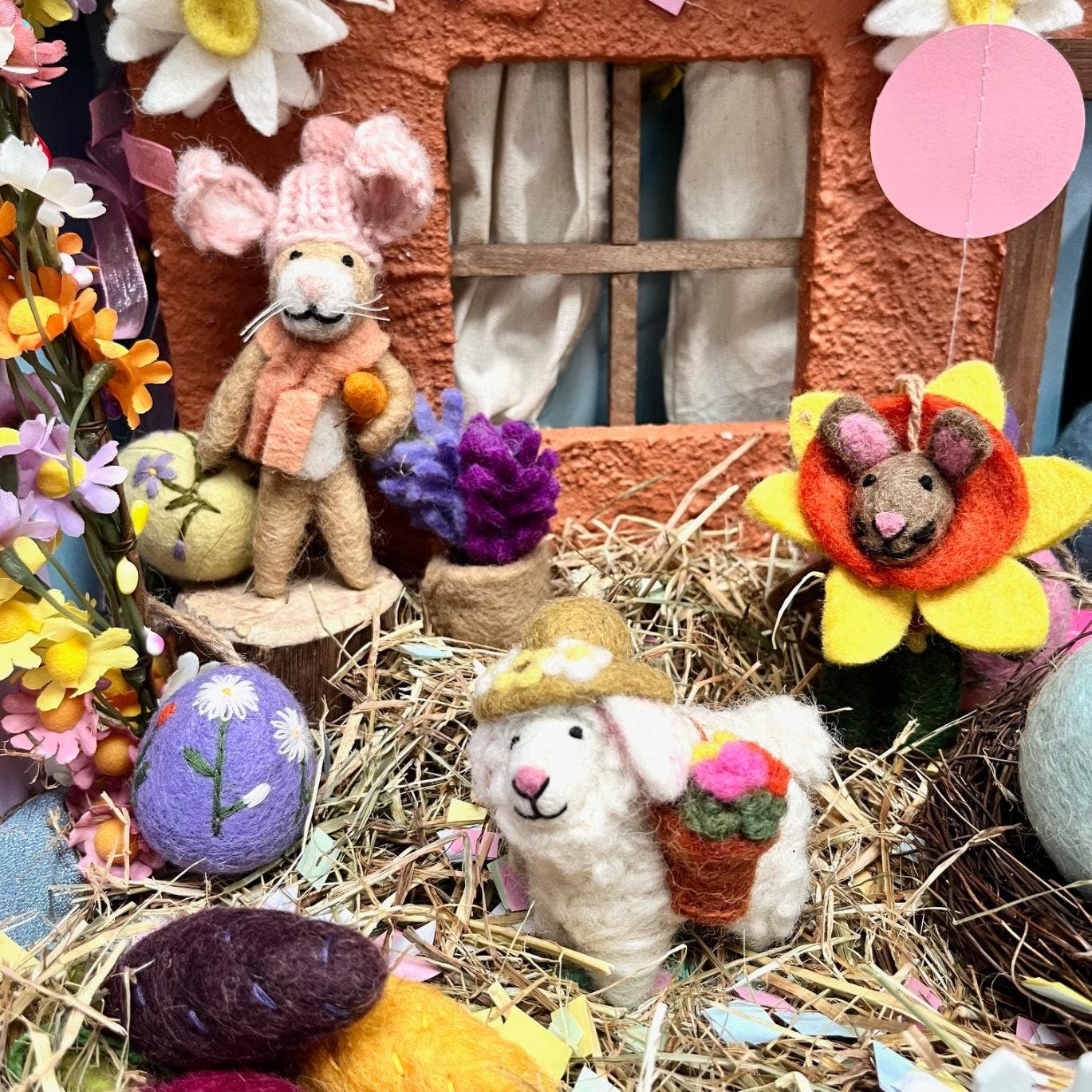 Handmade Felt Sofia the Spring Sheep Decoration