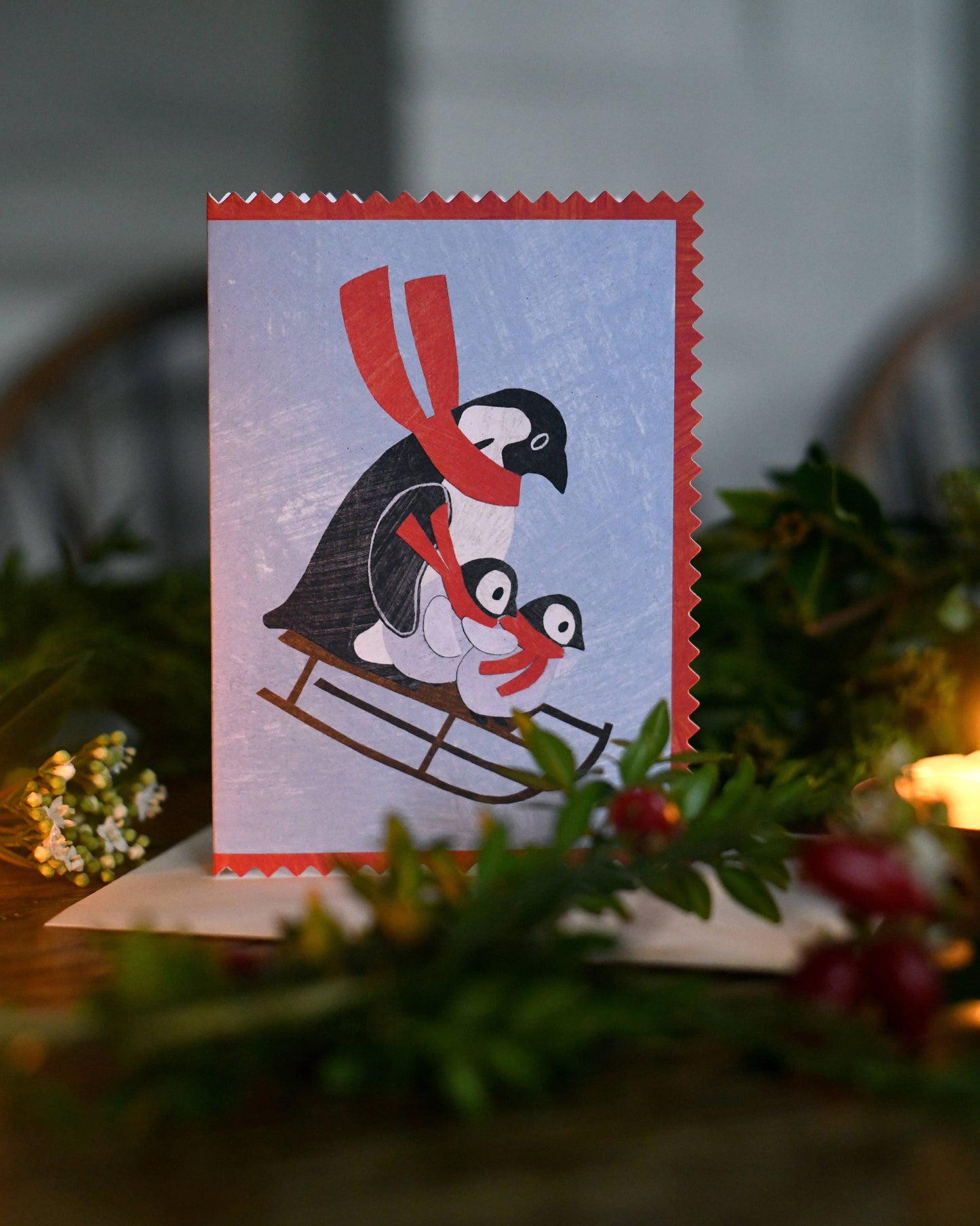 Recycled Vegan Envelope and Compostable Packaging for Christmas Card