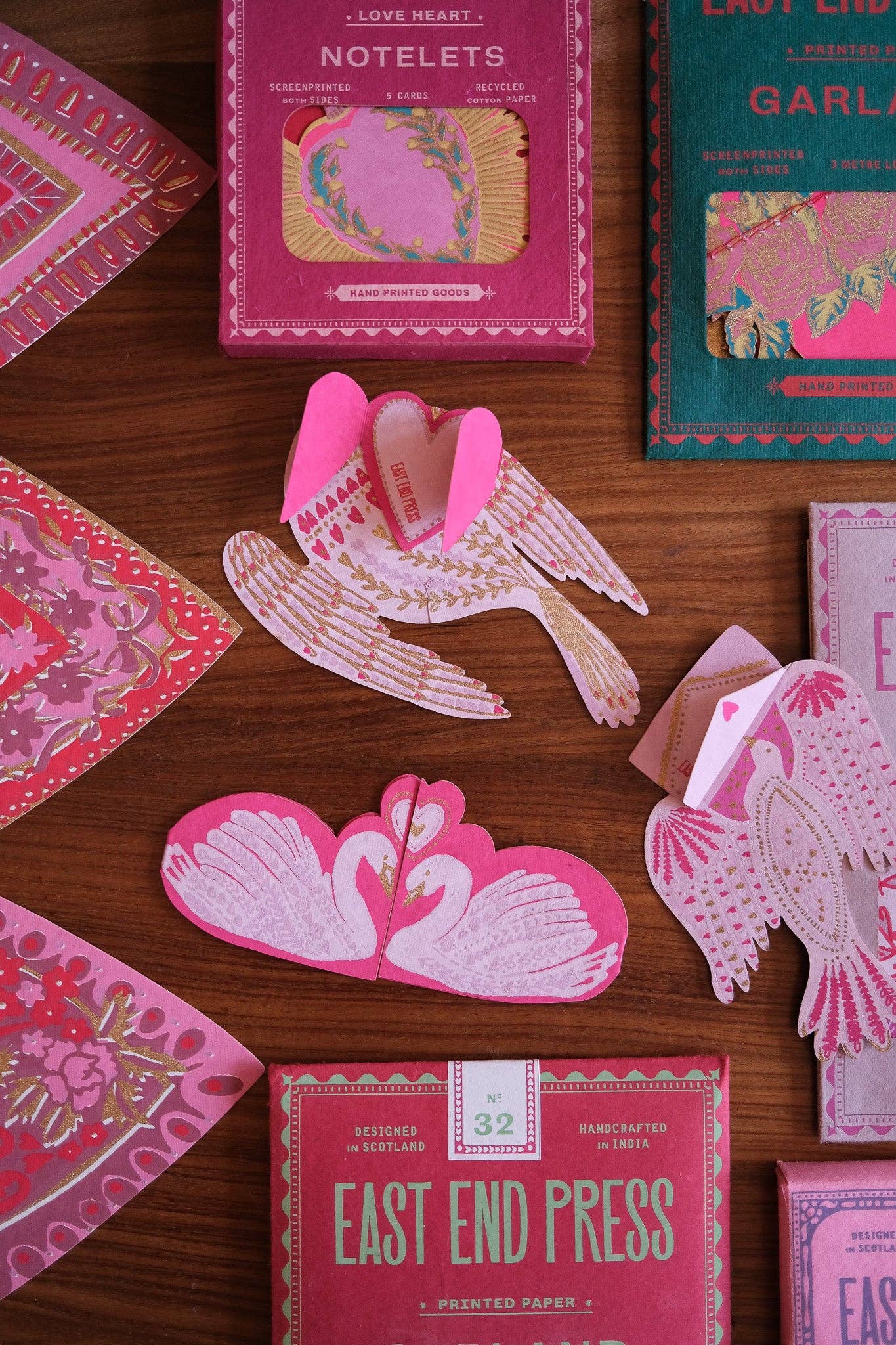 Recycled paper bird card handmade in Jaipur