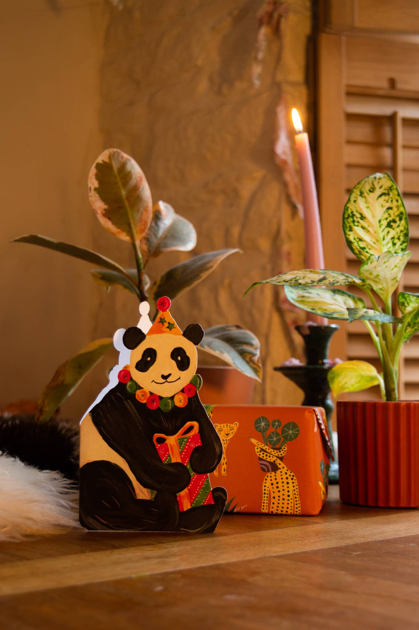 Detailed Illustration of Party Panda