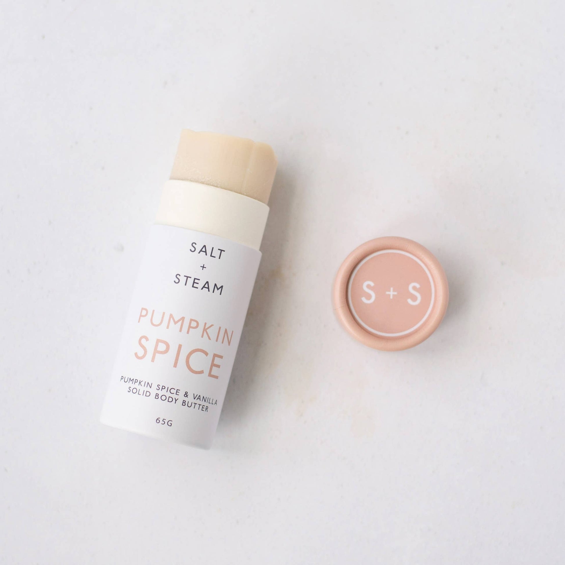 Plant-based body butter packed with pumpkin oil, shea, cocoa, and vanilla