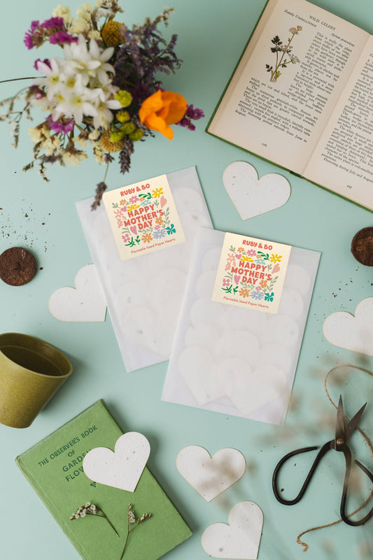 Mother's Day Plantable Paper Hearts