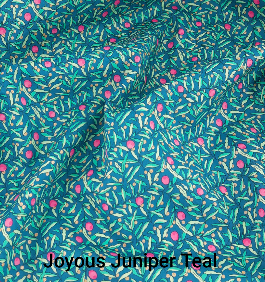 Handmade cotton scrunchie with Liberty fabric design, 9-10cm diameter