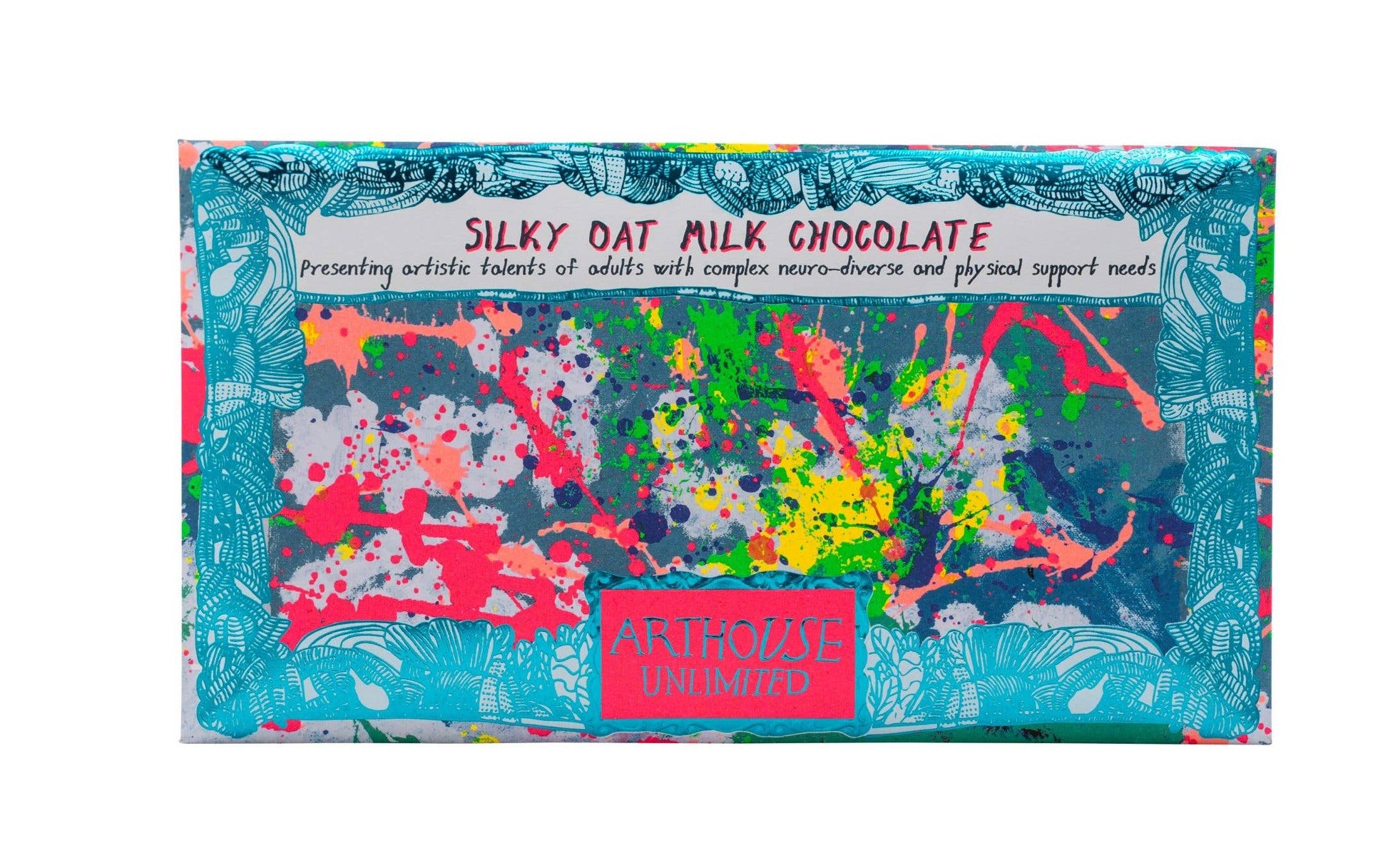 Spring Oat Milk Chocolate Bar with vibrant David Bell artwork