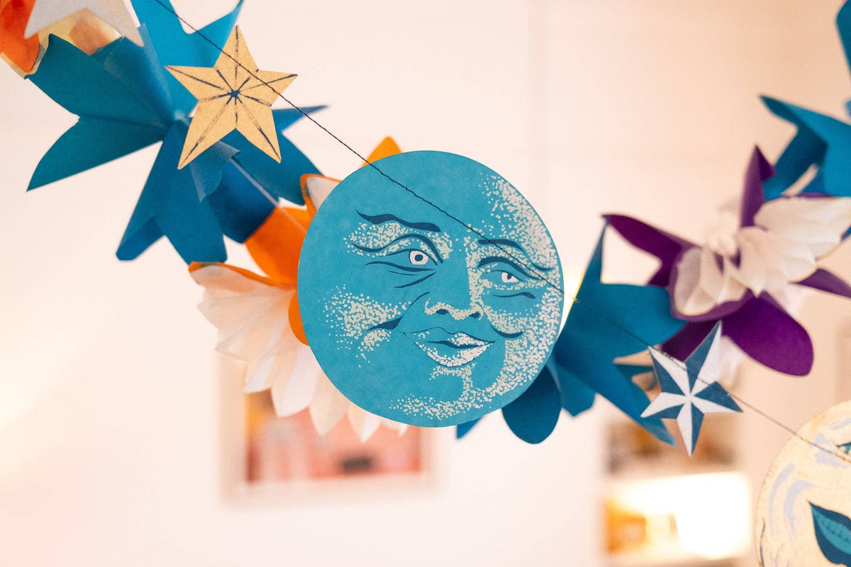 Man on the moon sustainable decoration