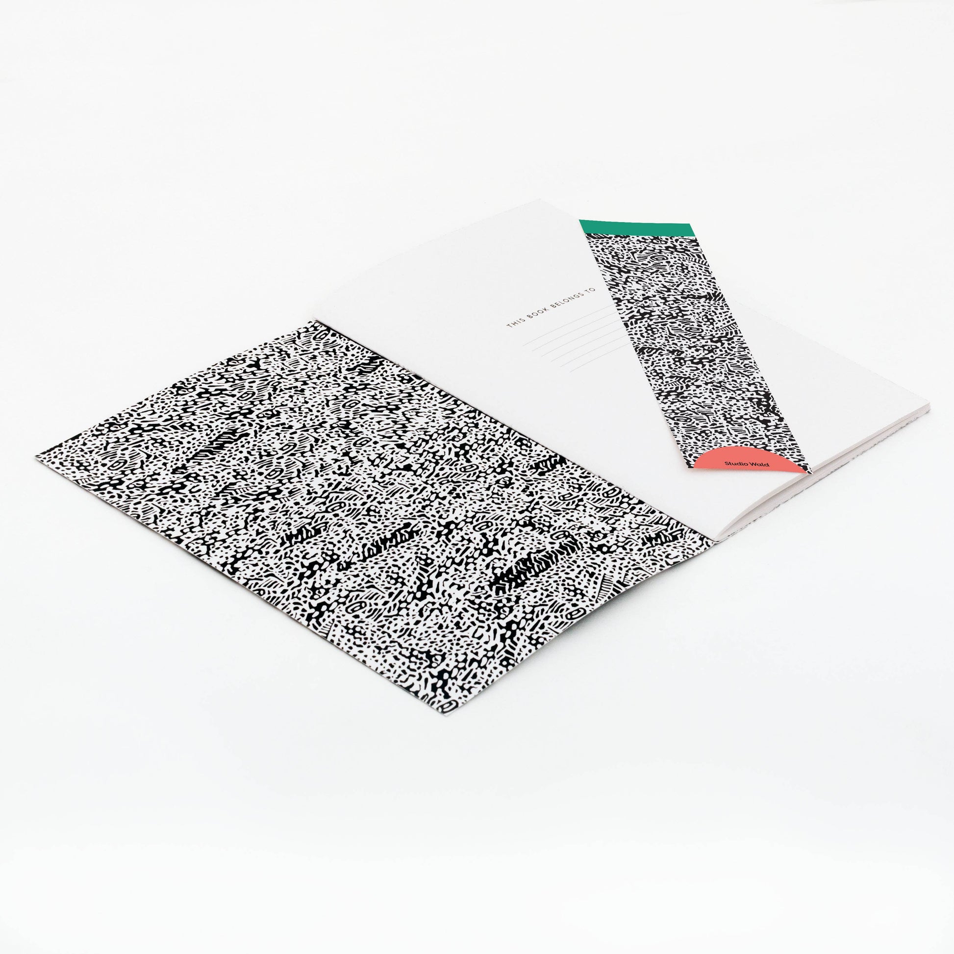 Studio Wald's Recipe Journal features a rosemary and lemon patterned cover design. Pages are designed to layout ingredients and method as well as space to draw pictures, staple photos etc. Also includes a namesake page and handy weights and measurements page at the back.