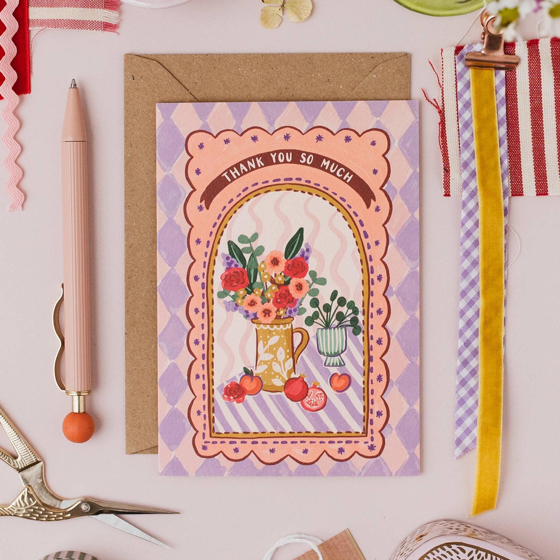 Maximalist Thank You Card from Forget Me Not & Green showcasing vibrant design