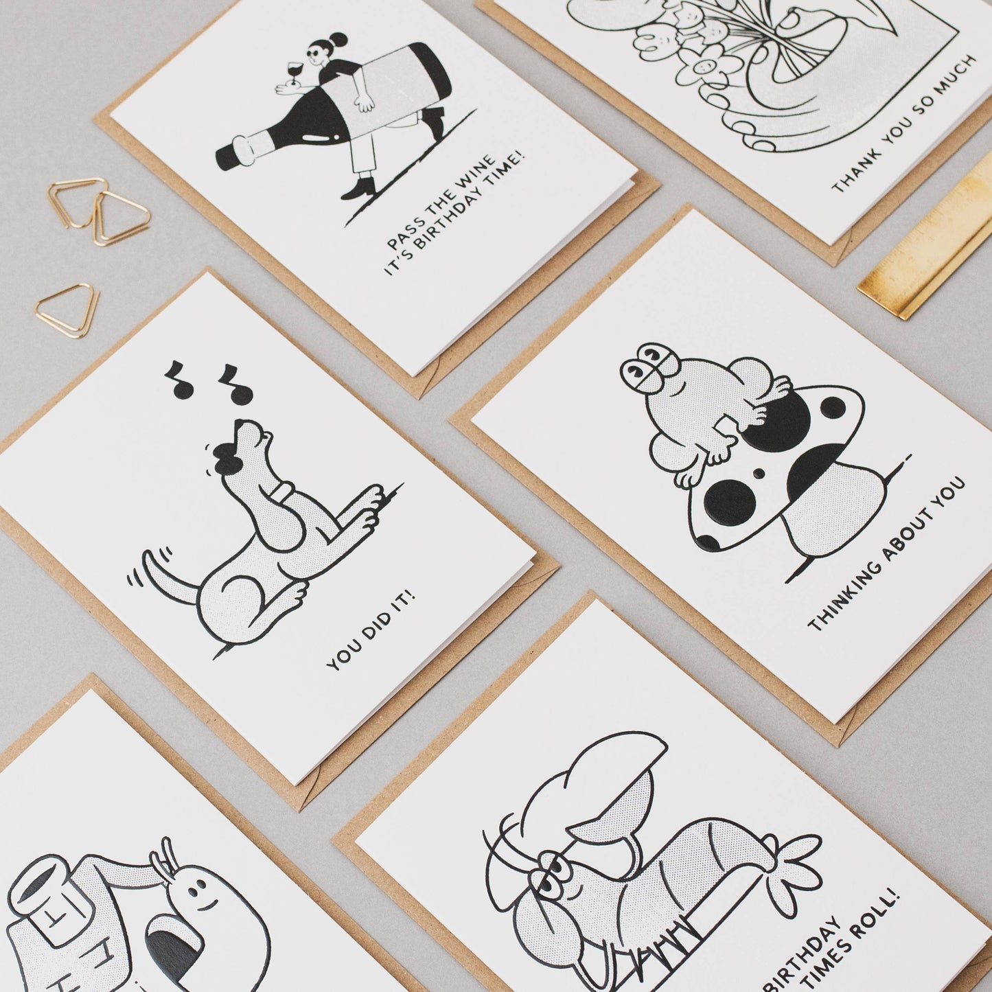 Close up of embossed details on sustainable lobster birthday card